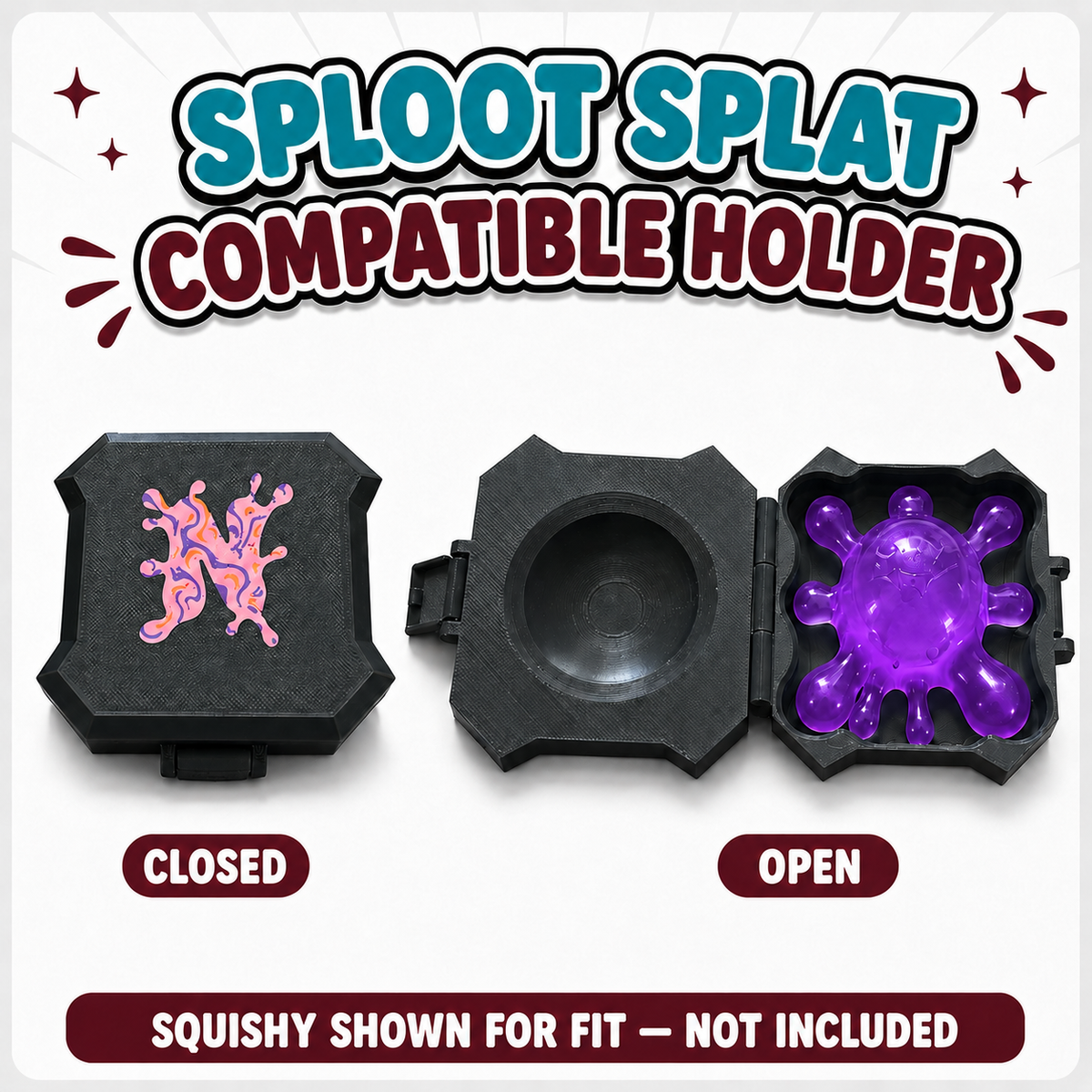 Schylling NeeDoh® Sploot Splat Compatible Storage Holder