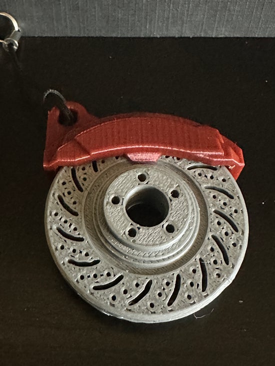 Brake Pad - Roter Keychain