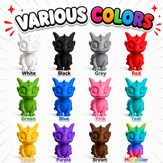 Baby Dragon 15 Pack | 3D Printed Fantasy Mini Figures | Party Favors | Collector Gift | Classroom Rewards