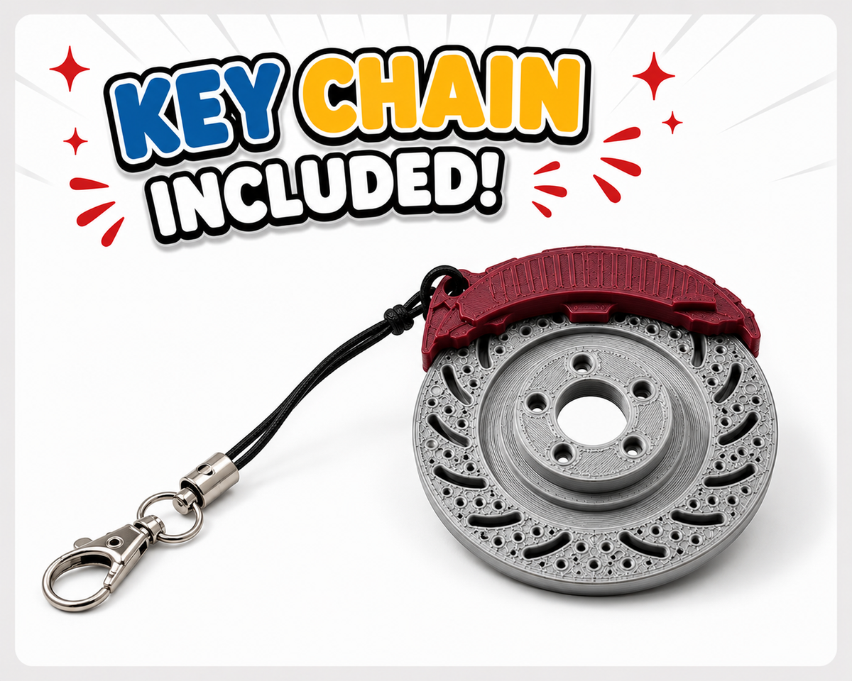 Brake Rotor Keychain | Spinning Disc Brake | Car Enthusiast Gift