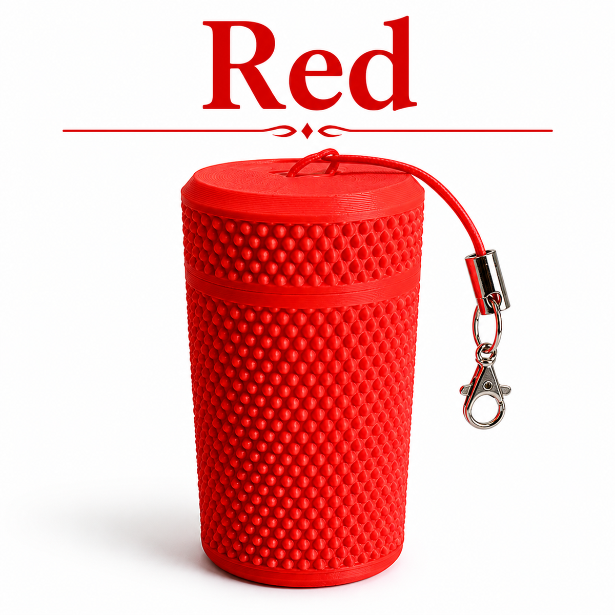 Pill Container with Keychain | 3D Printed Medication Holder | Portable & Discreet