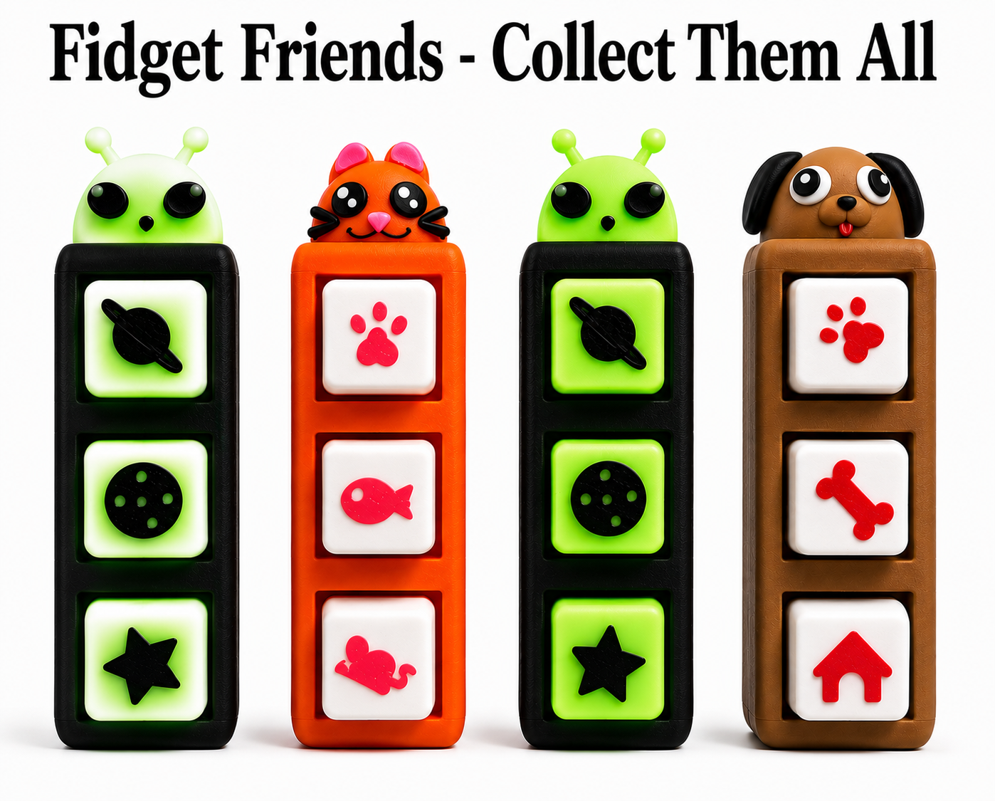 Fidget Friends™ Clicker Keychains