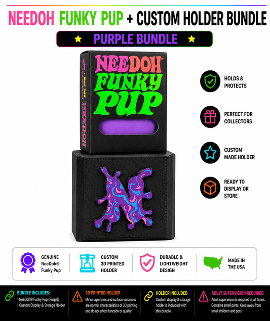 Schylling NeeDoh® Funky Pup Compatible Display & Storage Holder Bundle - 3 LEFT!!