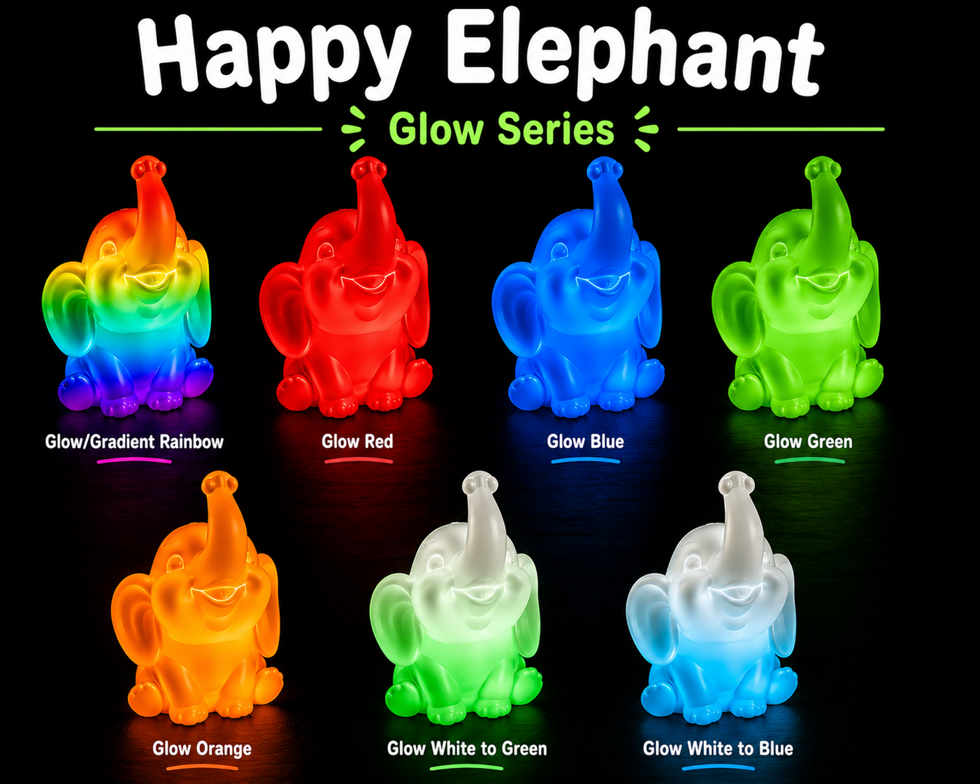 Happy Elephant Collectible Figure