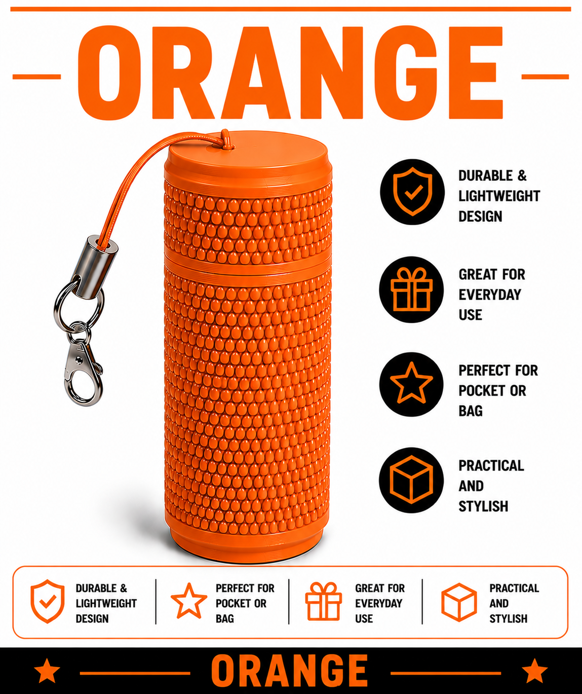 Lip Balm Holder with Keychain | 3D Printed Chapstick Carrier | Purse & Backpack Charm