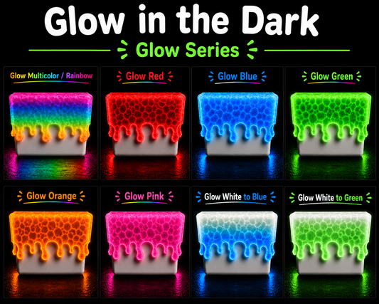 Fidget Cube Display & Storage Holder | Glow-in-the-Dark Lid | Desk Accessory Gift | Nice Cube Compatible