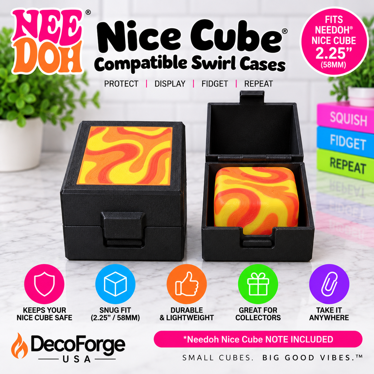 Schylling NeeDoh® Nice Cube Compatible Swirl Storage Holder