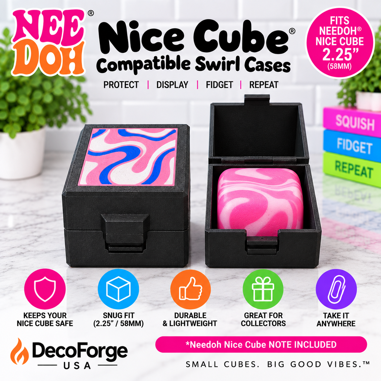 Schylling NeeDoh® Nice Cube Compatible Swirl Storage Holder