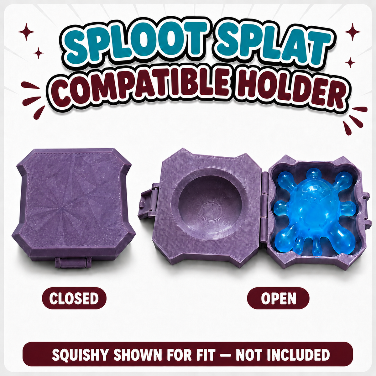 Schylling NeeDoh® Sploot Splat Compatible Storage Holder