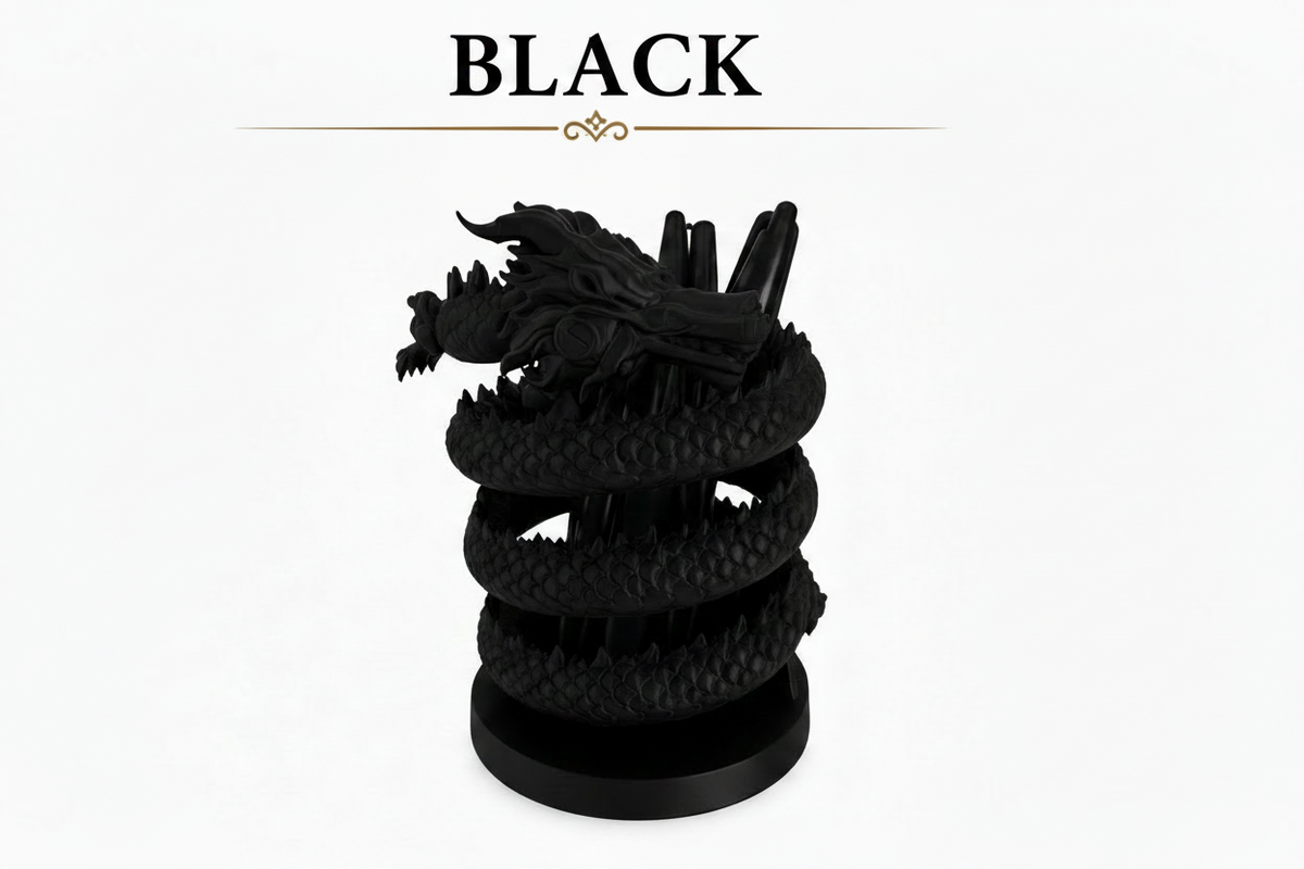 Spiral Dragon Pen Holder & Desk Organizer
